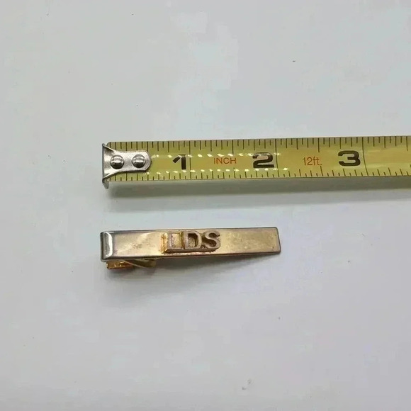 LDS tie clip bar Vintage Estate Jewelry - Picture 3 of 3